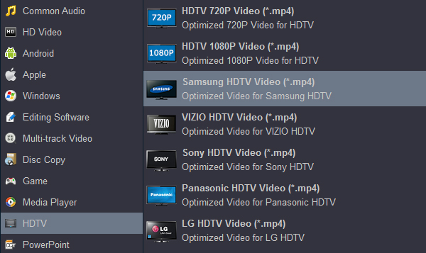 Convert 2D and 3D MTS for Samsung Smart TV