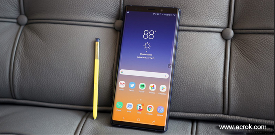 Samsung Galaxy Note 9 iTunes