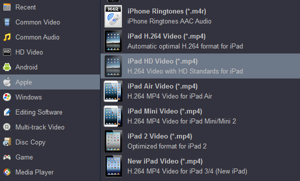 Rip and convert Blu-ray to iPad Pro 2018 video format