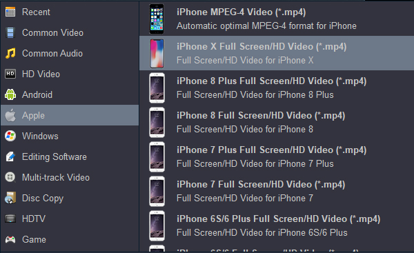 iPhone 11, 12/13 (mini, Pro, Pro Max) supported video format