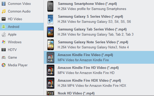 Convert iTunes movies to Kindle Fire HD 6 and Kindle Fire HD 7 video format