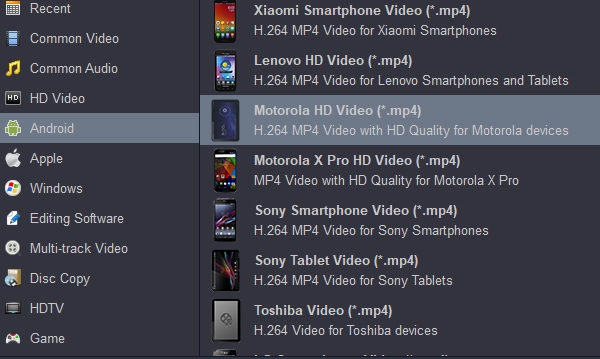 Moto Z3 Play Video Foramt - Rip Blu-ray to Moto Z3 Play