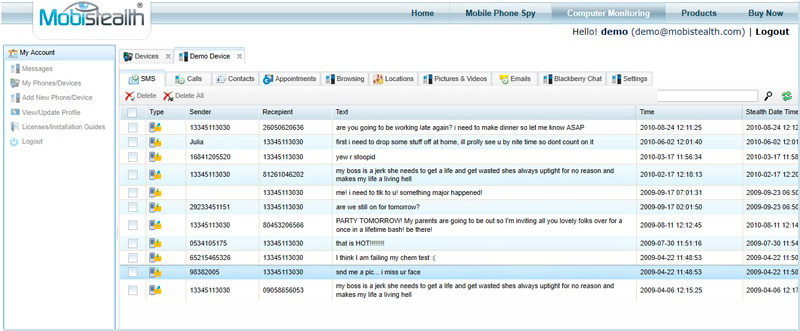 Spy sms online without installing target phone free