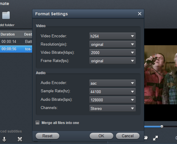Vegas Pro Video Format - Settings