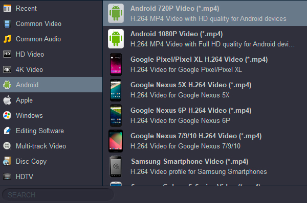 Rip and Convert Blu-ray to 720P video for playing on Android tablet