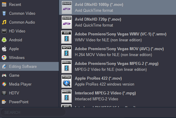 Convert video to DNxHD for importing into DaVinci Resolve