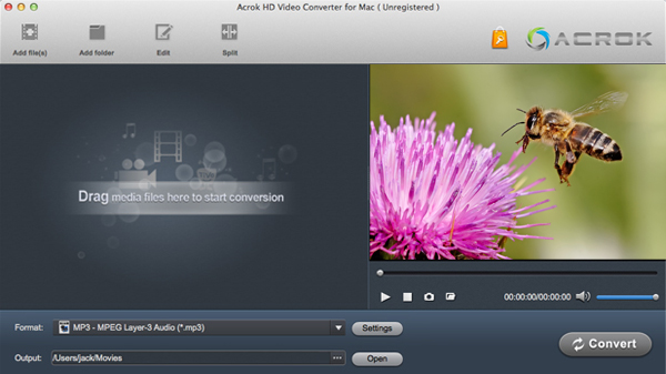 Acrok HD Video Converter for Mac-convert DSC-RX10 MP4/AVCHD/MTS video on Mac