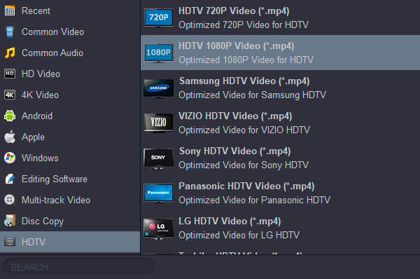 Convert MKV to 1080P MP4 for playing on Smart tV