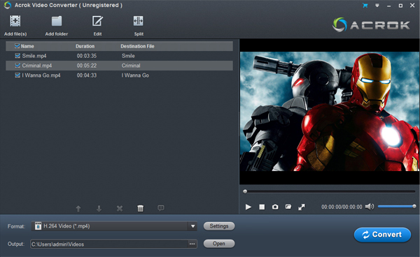  AVI to Android-Convert AVI movies to H.264 MP4 for playing on Android devices