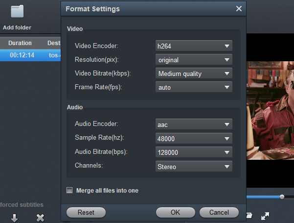 H.265/HEVC To Apple TV 4K Converter - Settings