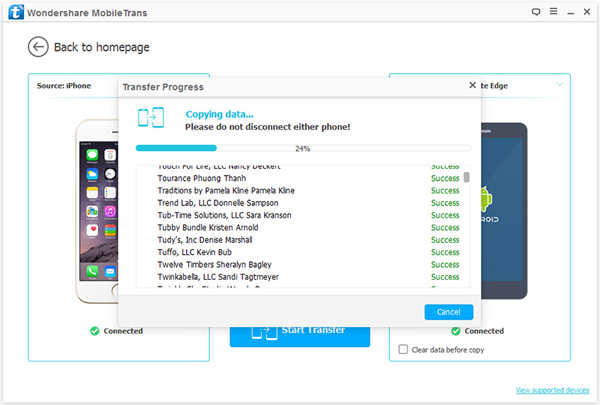 iPhone to Galaxy Note 10 transfer