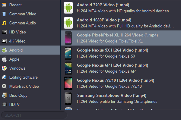 Convert video to Google Pixel 7 supported video format