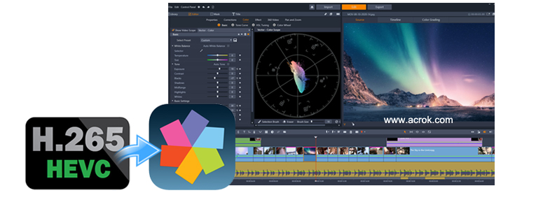 H.265/HEVC to Pinnacle Studio Workflow