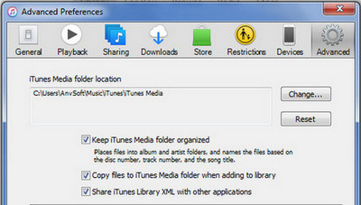 Set iTunes Preferences