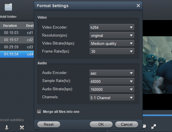 MXF to Premiere Pro Converter - Settings