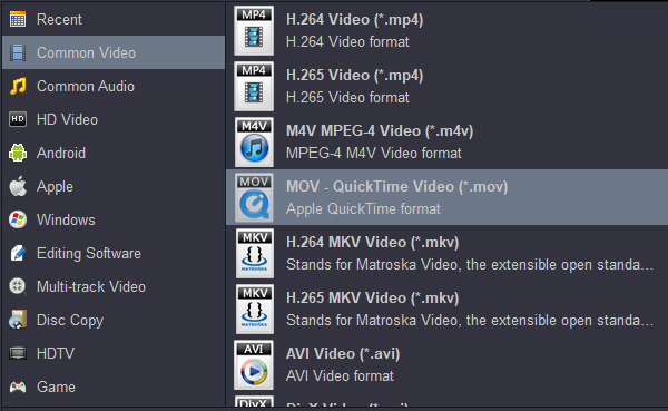 Rip and convert Blu-ray to QuickTime supported format