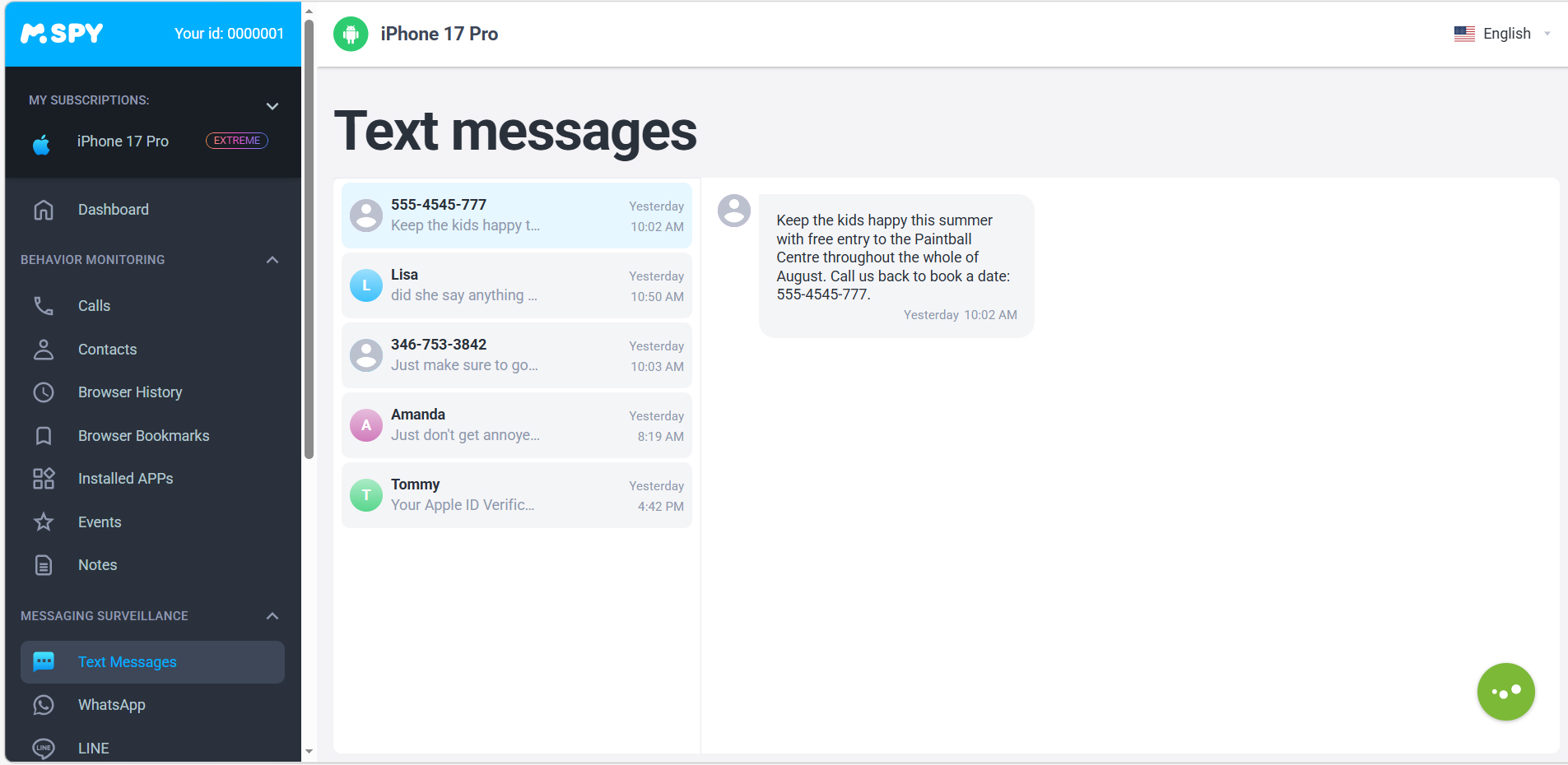 Best iMessage Monitoring App