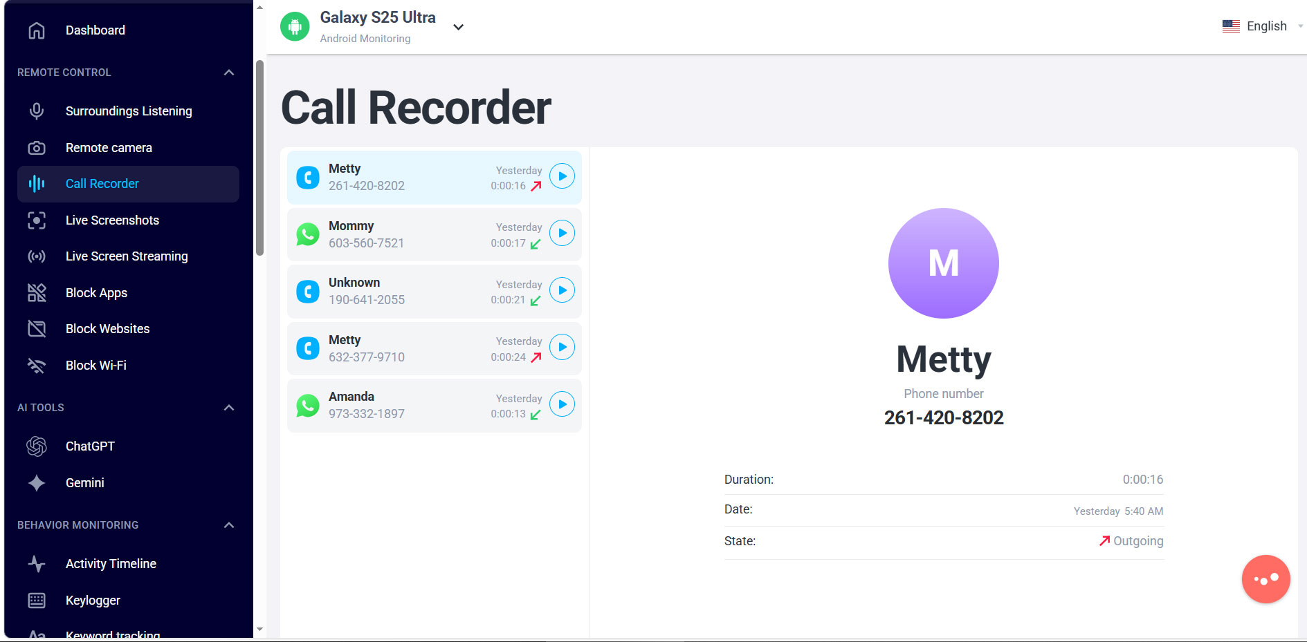 Monitor Motorola Android phone with best Android spy app