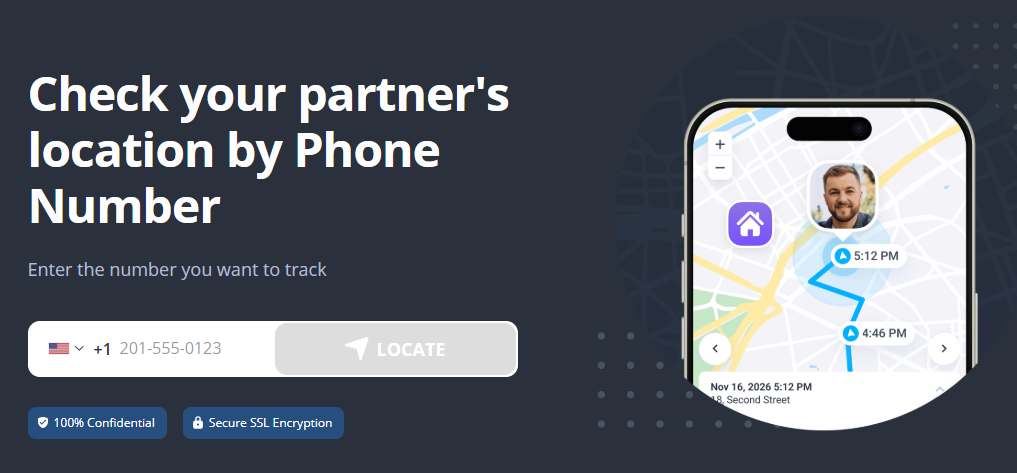 Number Location Tracker