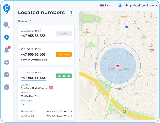 Track husband's location by Localize