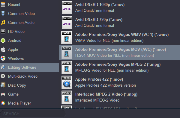 Transcode Blu-ray to After Effects CC editable format