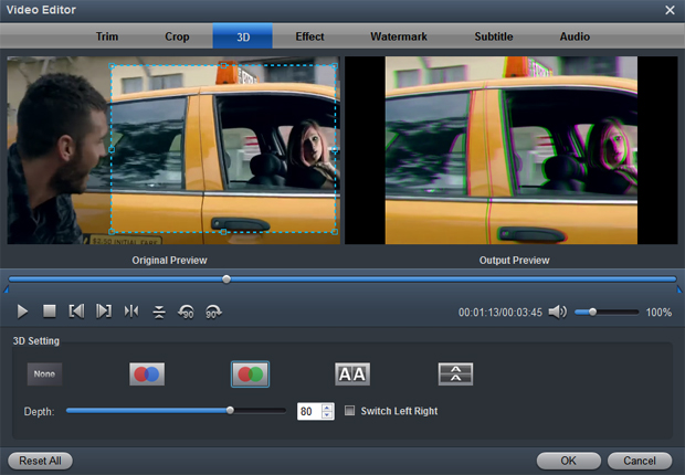 Edit video fiels by Acrok HD Video Converter for Mac