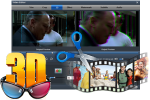 Trim, Crop, add 3D effect onto video via Acrok Video Converter for Mac