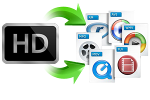 Convert any HD video to other format. Such as convert Panasonic/Canon/JVC/Sony camera/comcorder footage to MP4/MOV/WMV etc.