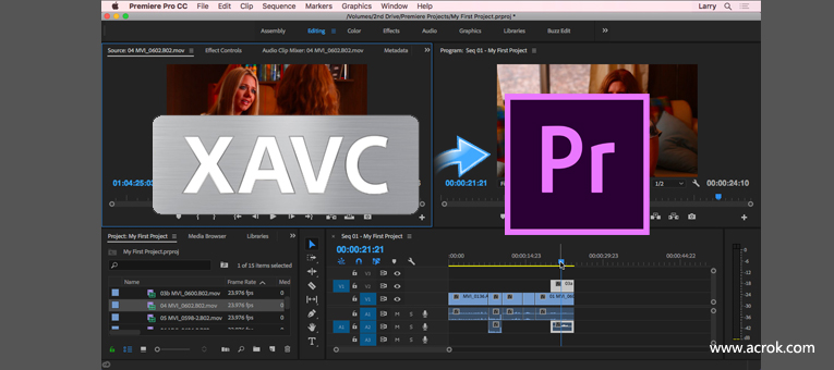 Import and edit XAVC in Premiere Pro